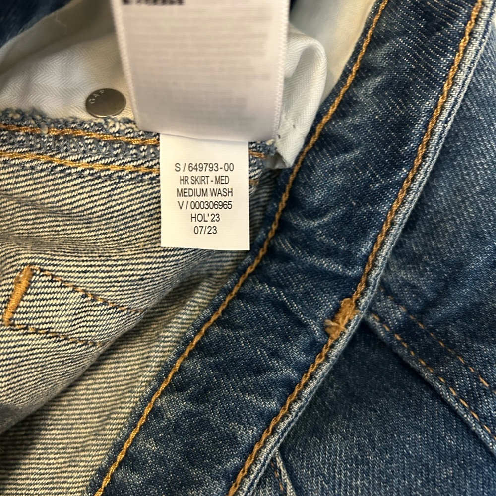 Girls GAP High Rise Jean Skirt - Picture 5 of 6